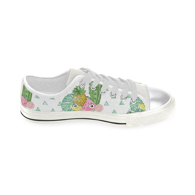 Summer Tropical Shoes, Fruits Women's Classic Canvas Shoes