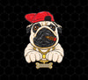 Funny Cartoon Hip Hop Pug Dog, Pug Love Gift, Cool Pug, Rich Pug, Png Printable, Digital File