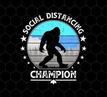 Funny Social Distancing, Champion Introvert Antisocial, Png Printable, Digital File