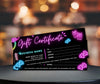 Blink Gift Card, Luxury Gift Voucher, Gift Certificate, Canva Template, Digital Download GC01