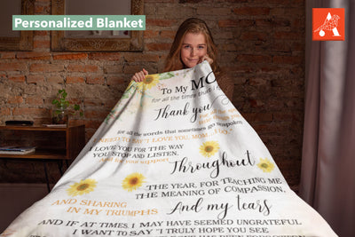 Personalized Blanket, Gift For Mom, Mother Day Blanket Gift - Gift For Mother Day BL25