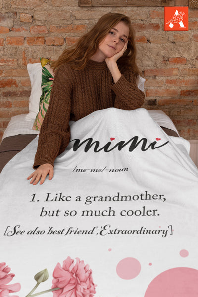 Mimi Gift Blanket, Love Grandma Blankets Gift, Gift For Mimi BL09