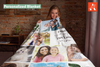 Personalized Photos Blanket, Custom Picture Blankets Gift, Gift For Family BL24