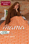 Personalized Name Blanket, Custom Name Blankets, Gift For Mom BL16