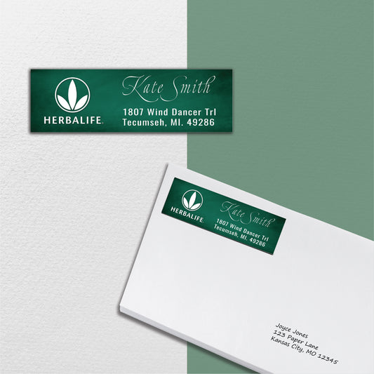 Personalized Herbalife Custom Address Label, Dark ToneHerbalife Address Label Card HE03