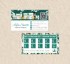 Luxury Herbalife Loyalty Card, Green Leaves Personalized Herbalife Custom QR Cards HE08