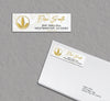 Gold Luxury Herbalife Address Label Card, Personalized Herbalife Custom QR Cards HE09
