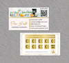 Gold Luxury Herbalife Loyalty Card, Personalized Herbalife Custom QR Cards HE09