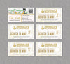 Gold Luxury Herbalife Scratch To Win Card, Personalized Herbalife Custom QR Cards HE09
