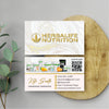Gold Luxury Herbalife Business Card, Personalized Herbalife Custom QR Cards HE09