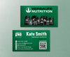 Dark Green Herbalife For Men Business Card, Personalized Herbalife Business Cards HE12