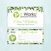 It Works Marketing Bundle, Personalized It Works Business Cards IW09 White Tone