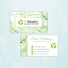 Green Marble It Works Business Card, Personalized It Works Business Cards IW13