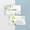 Hand Drawn Flowers It Works Business Card, Personalized It Works Business Cards IW19