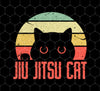 Jiu Jitsu Cat Retro, Jitsu Practitioner, Png Printable, Digital File