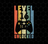 Level 16 Unlocked, 16th Video Gamer, 16th Birthday Gift, Retro 16th Gift, Png Printable, Digital File