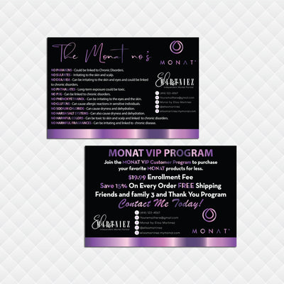 Purple Bronze Luxury Monat Marketing Bundle, Personalized Monat Full Kit Business Cards MN144