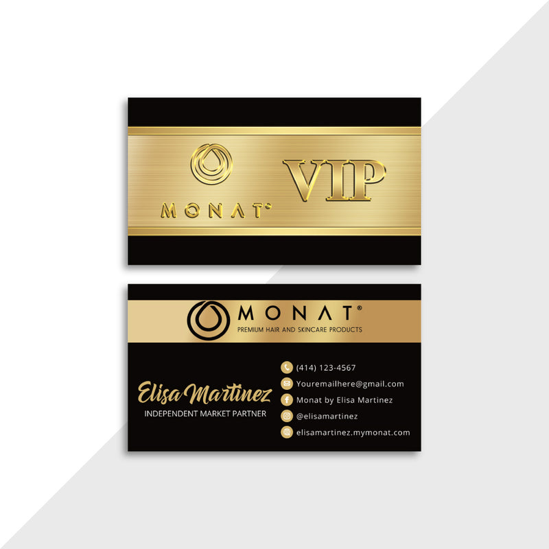 Monat Become a VIP Customer Business Card Monat VIP Card Monat