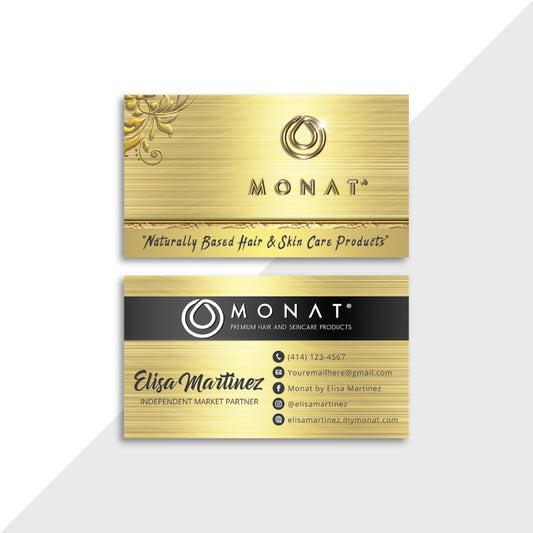 Luxury Monat Business Card, Personalized Monat Business Cards MN150