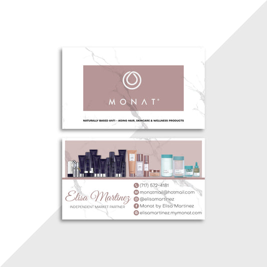 Marble Monat Business Card, Personalized Monat Business Cards MN153