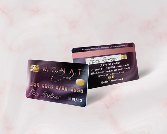 Watercolor Monat Business Card, Personalized Monat Business Cards MN160