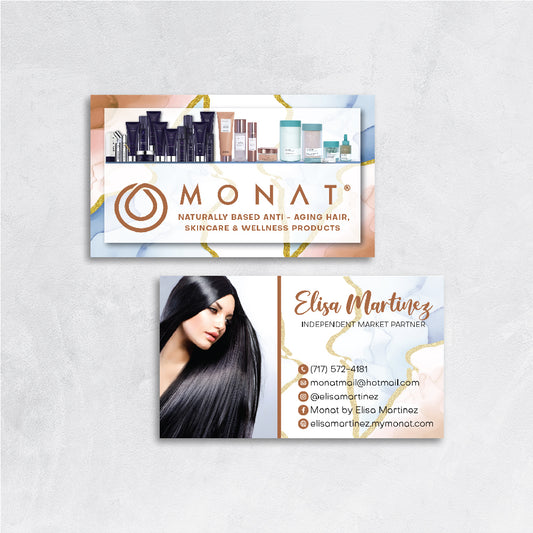 Marble Monat Business Card, Personalized Monat Business Cards MN166
