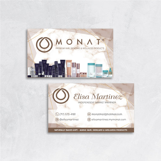 Marble Monat Business Card, Personalized Monat Business Cards MN168