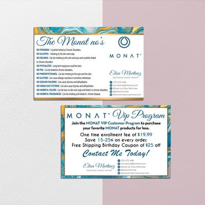 Marble Monat Marketing Bundle, Personalized Monat Full Kit Business Cards MN169