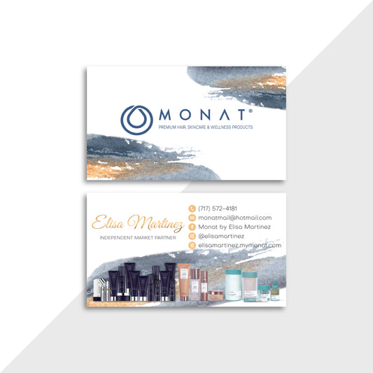 Marble Monat Business Card, Personalized Monat Business Cards MN170