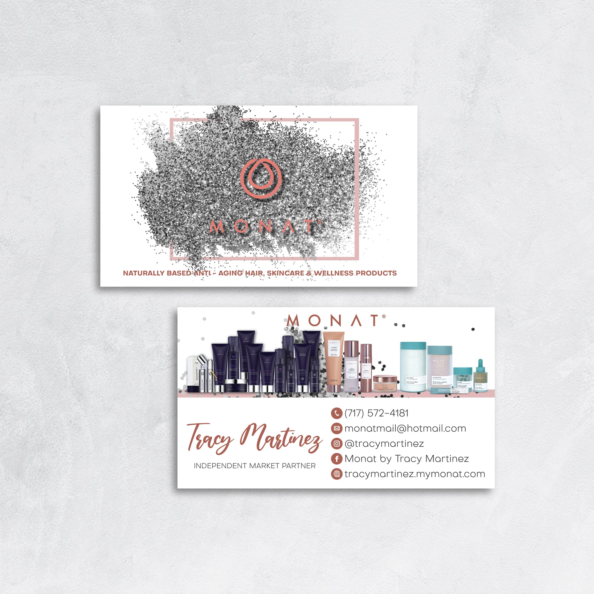 Marble Monat Business Card, Personalized Monat Business Cards MN171