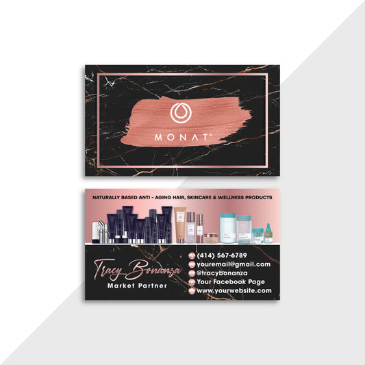 Marble Monat Business Card, Personalized Monat Business Cards MN173