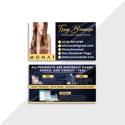Mordern Monat Business Card, Personalized Monat Business Cards MN180
