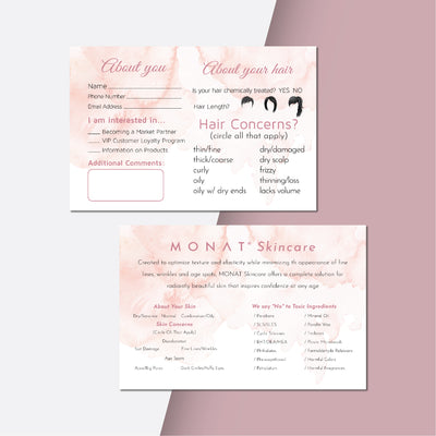 Pink Monat Marketing Bundle, Personalized Monat Full Kit Business Cards MN201