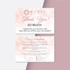 Pink Monat Marketing Thank Care Card, Personalized Monat QR Business Cards MN201