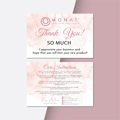 Pink Monat Marketing Bundle, Personalized Monat Full Kit Business Cards MN201