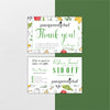 Watercolor Hand Drawing Pampered Chef Gift Refer A Friend, Personalized Pampered Chef Business Cards PPC15
