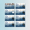 Blue Gold Luxury Zyia Scratch To Win Card, Personalized Zyia Active Cards Custom QR Code ZA44