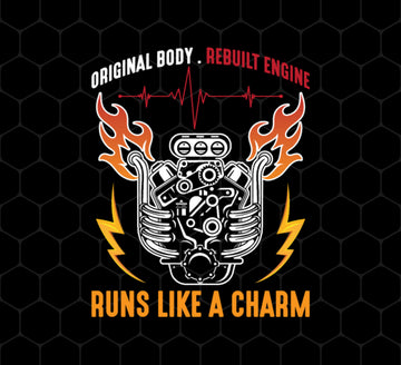 Mechanic Motor Engine, Motorsport Love Gift, Runs Like A Charm, Png Printable, Digital File