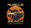 Muscle Lover, California Beach, Best Muscle Gift, Love Retro Muscle Beach, Png Printable, Digital File