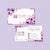 Purple Nu Skin Business Card, Personalized NuSkin Business Cards NK15