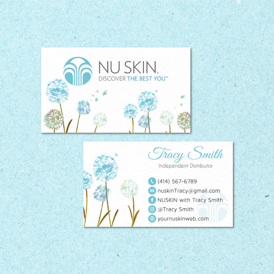 Custom Nu Skin Business Card, Personalized NuSkin Business Cards NK16