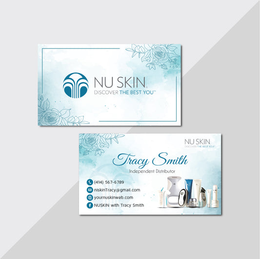 NuSkin Business Cards, Personalized Nu Skin Business Card NK17