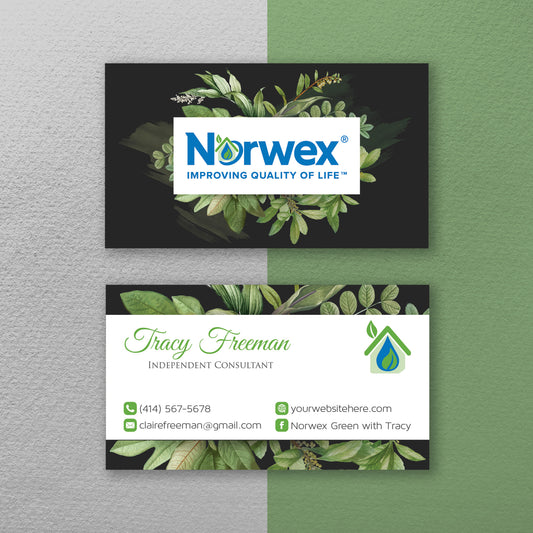 Watercoler Norwex Business Card, Personalized Norwex Business Cards NR22