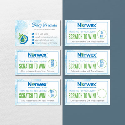 Norwex Marketing Bundle, Personalized Norwex Full Kit Business Cards NR28