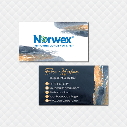 Marble Norwex Business Card, Personalized Norwex Business Cards NR31