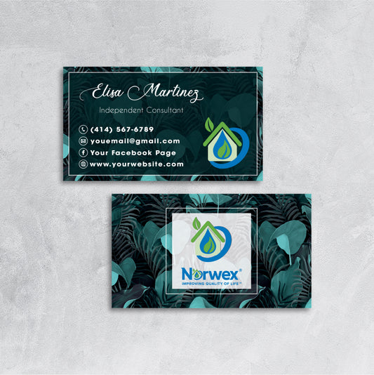 Watercolor Norwex Business Cards, Personalized Norwex Business Card NR59