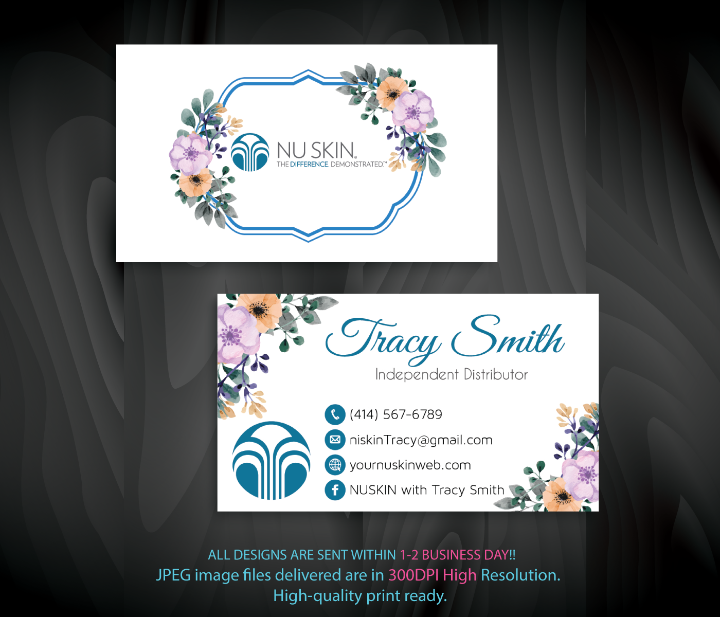 Nu Skin Business Card, Personalized NuSkin Business Cards 10