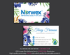 Watercoler Norwex Business Card, Personalized Norwex Business Cards NR13