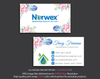 Watercoler Norwex Business Card, Personalized Norwex Business Cards NR10