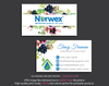 Watercoler Norwex Business Card, Personalized Norwex Business Cards NR09